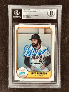 Jeff Reardon signed Mets 1981 Donruss Fleer RCs BAS slabbed - AutographsForSale.com
