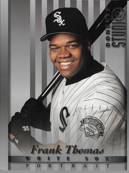Frank Thomas White Sox 1997 Donruss Studio 8x10 photo card - AutographsForSale.com