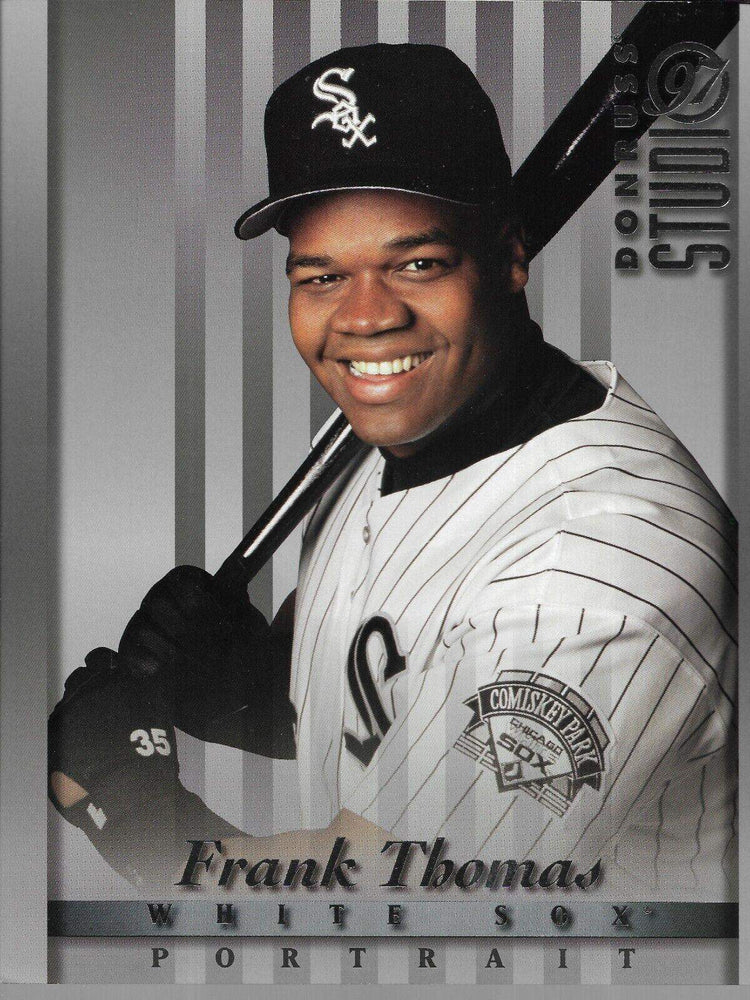 Frank Thomas White Sox 1997 Donruss Studio 8x10 photo card - AutographsForSale.com