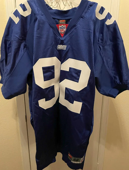 Michael Strahan autographed 2000 New York Giants Nike game model jersey JSA - AutographsForSale.com