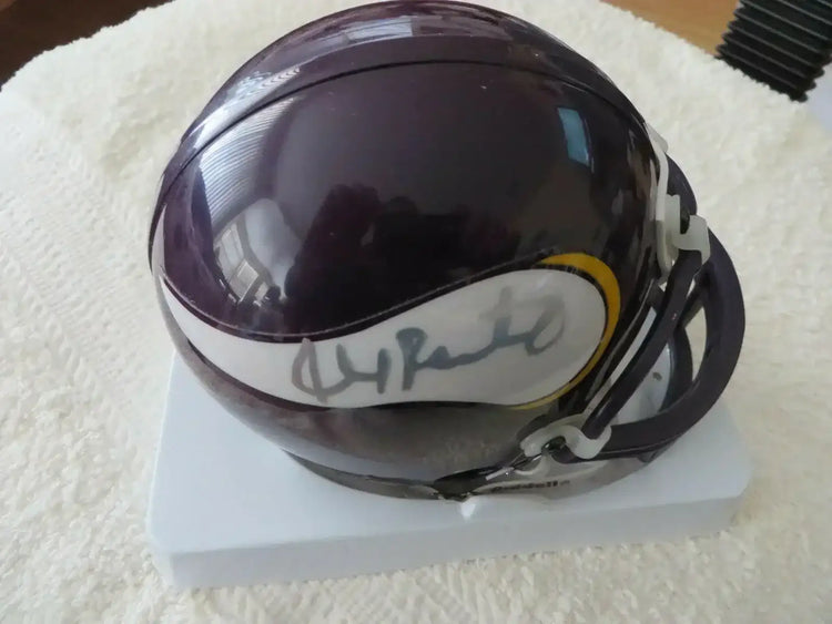 Ahmad Rashad autographed Minnesota Vikings mini helmet JSA - AutographsForSale.com