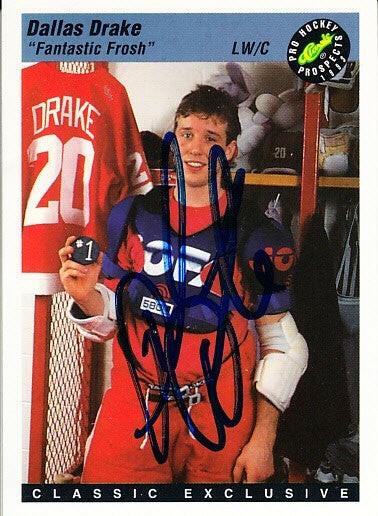 Dallas Drake autographed 1993 Classic Pro hockey Prospects card - AutographsForSale.com