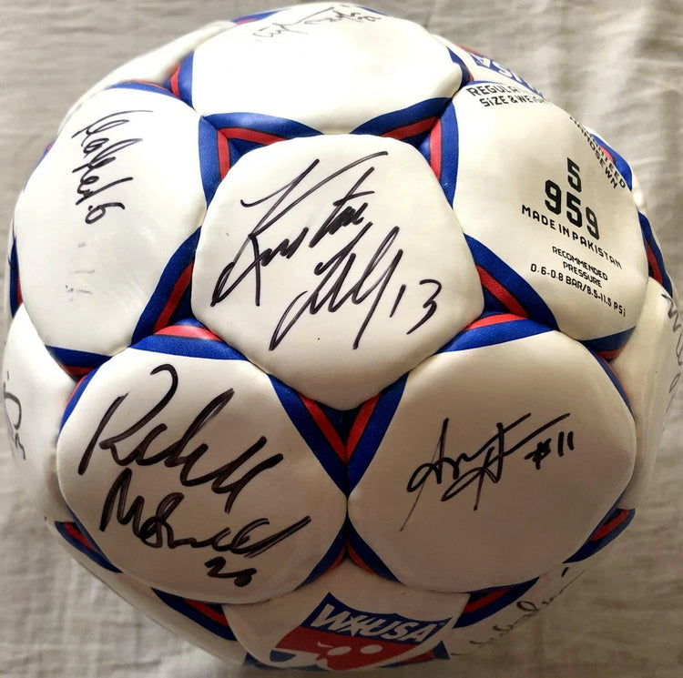 2003 WUSA Boston Breakers team signed soccer ball Kristine Lilly Maren Meinert Kate Sobrero - AutographsForSale.com