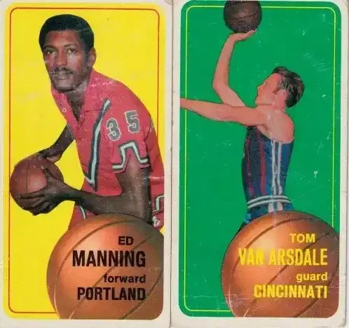 1970-71 Topps basketball Ed Manning Rookie Card and Tom Van Arsdale card - AutographsForSale.com