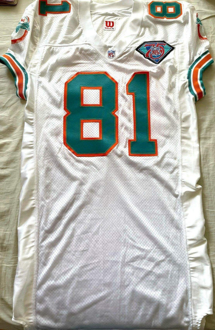 O.J. McDuffie Dolphins 1994 authentic Wilson team issued game model jersey - AutographsForSale.com
