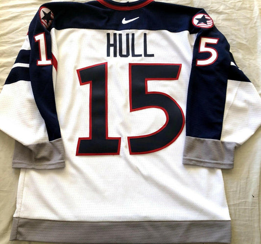 Brett Hull 1998 USA Olympic Hockey Team Nike size 48 jersey - AutographsForSale.com