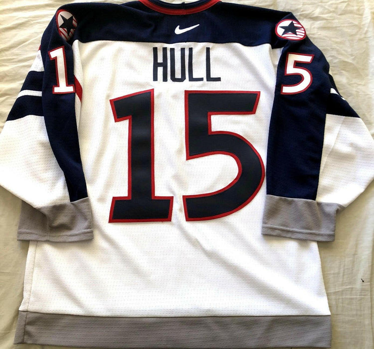 Brett Hull 1998 USA Olympic Hockey Team Nike size 48 jersey - AutographsForSale.com