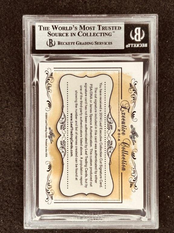 Scott Hamilton 2014 Leaf Masterpiece Cut Signature card 1/1 - AutographsForSale.com