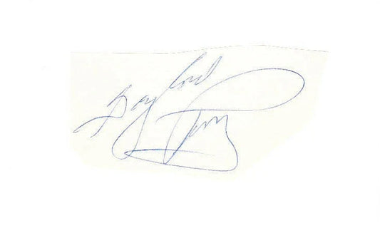 Gaylord Perry autograph cut signature affixed to 3x5 card SF Giants - AutographsForSale.com