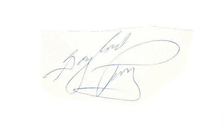 Gaylord Perry autograph cut signature affixed to 3x5 card SF Giants - AutographsForSale.com