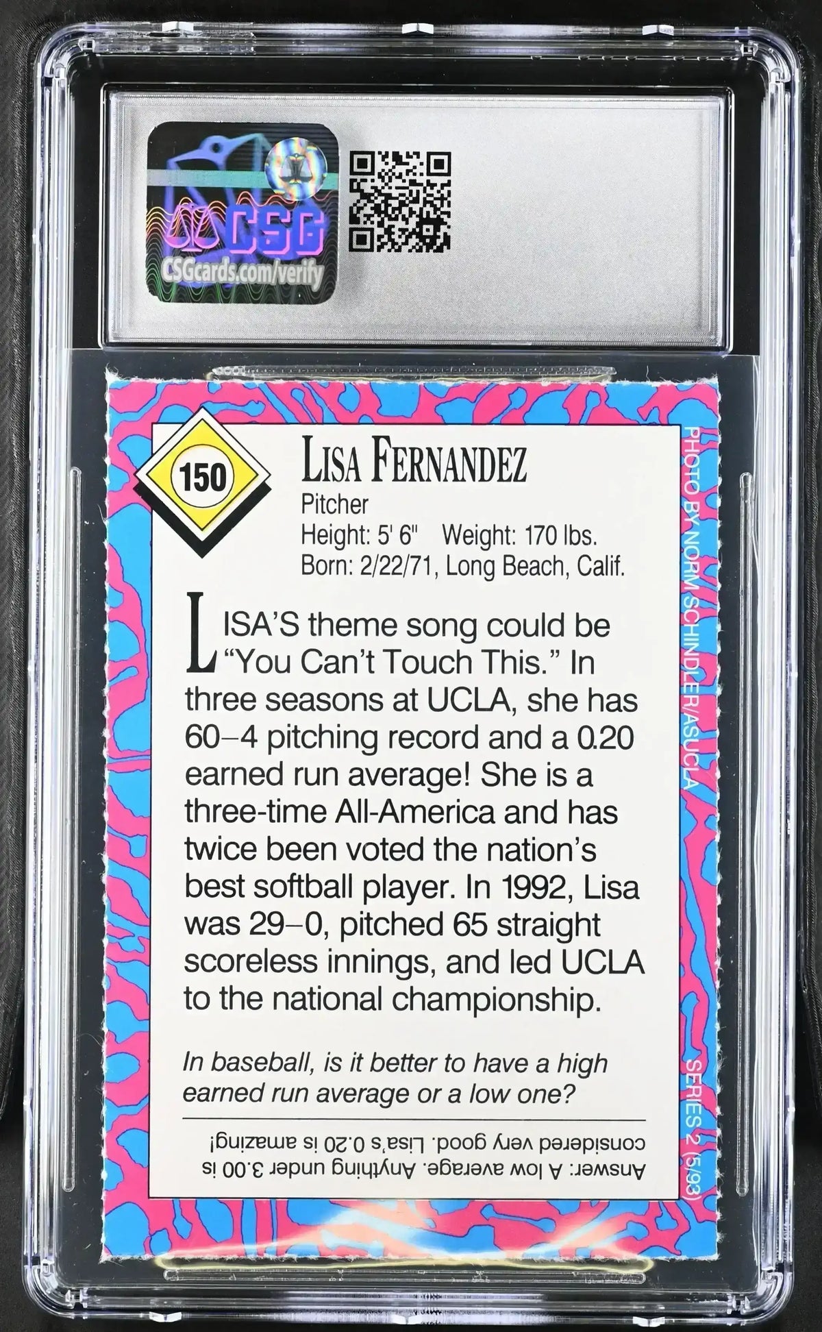 Lisa Fernandez UCLA Bruins 1993 SI for Kids