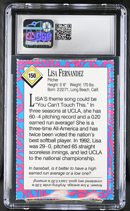 Lisa Fernandez UCLA Bruins 1993 Sports Illustrated For Kids Softball Rookie Card CSG Graded 7 Nrmt - AutographsForSale.com