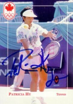 Patricia Hy signed 1992 Canadian Olympic team tennis card - AutographsForSale.com