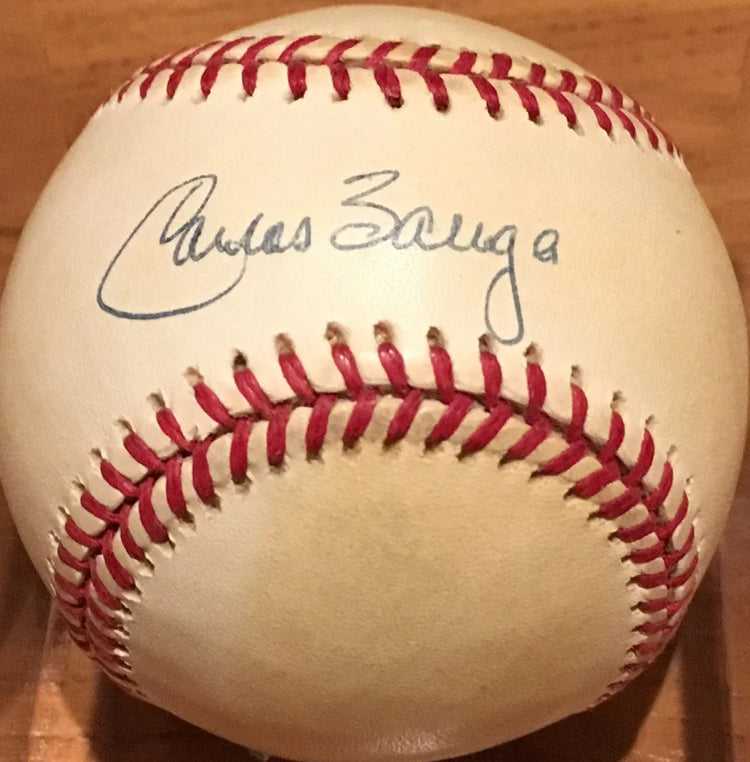 Carlos Baerga autographed American League baseball - AutographsForSale.com