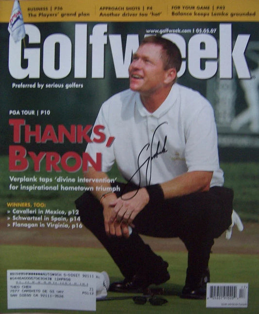 Scott Verplank autographed 2007 Golfweek magazine - AutographsForSale.com