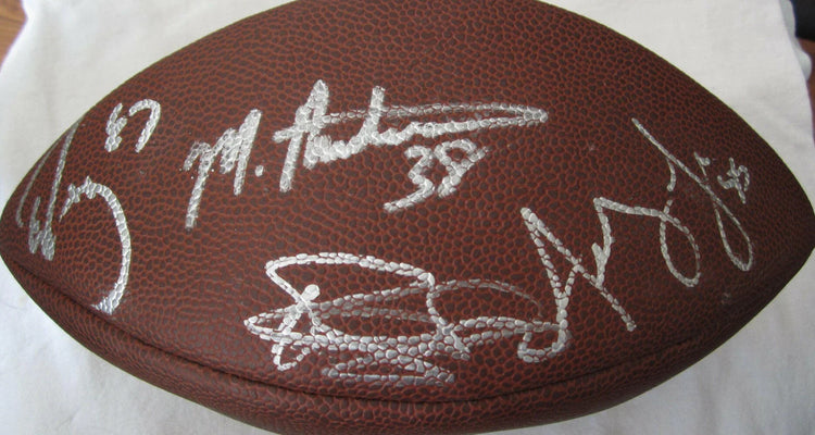 2003 Denver Broncos signed football Mike Anderson Steve Beuerlein Ashley Lelie Ed McCaffrey Rod Smith JSA - AutographsForSale.com