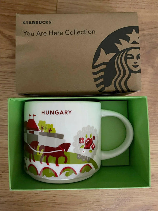 Starbucks 2013 You Are Here Collection Hungary 14 Ounce Collector Coffee Mug New - AutographsForSale.com