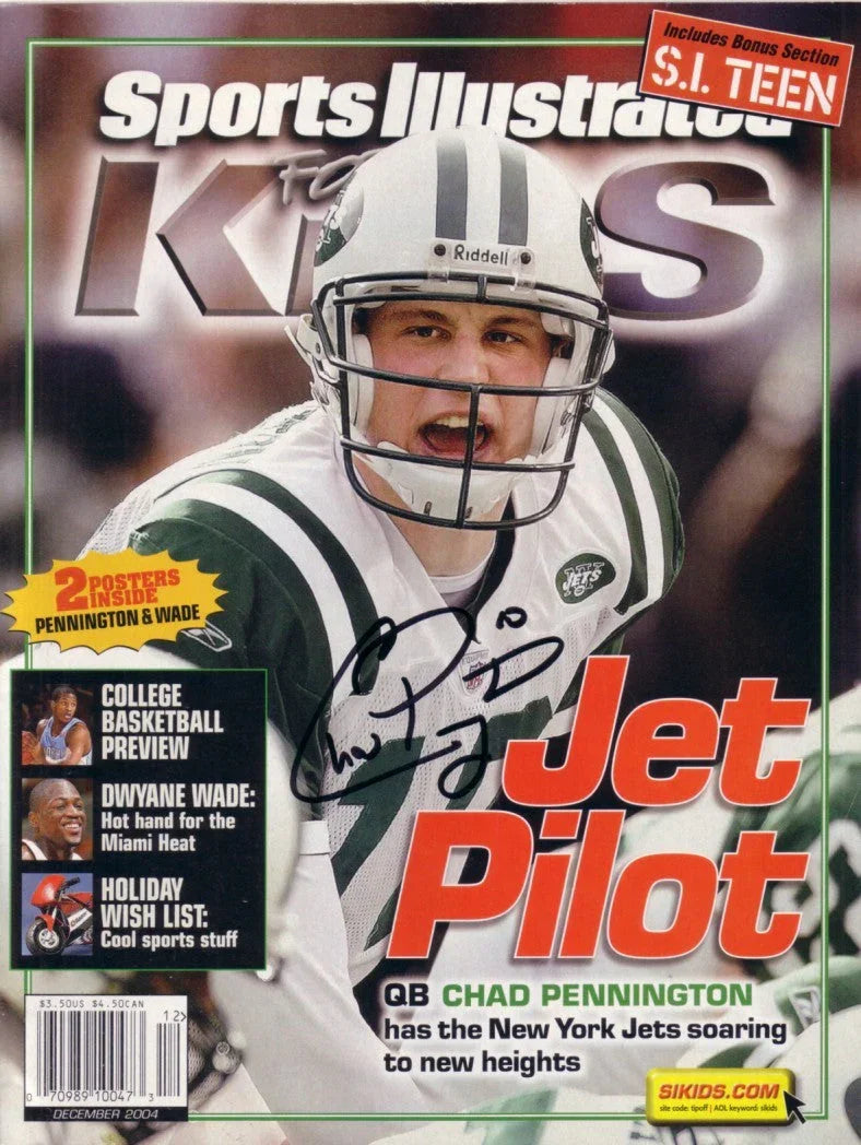 Chad Pennington autographed New York Jets Sports Illustrated for Kids magazine - AutographsForSale.com