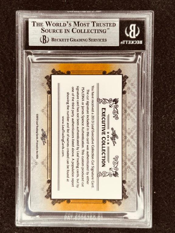 Fran Tarkenton 2013 Leaf Masterpiece Cut Signature certified signed card 1/1 JSA Vikings - AutographsForSale.com