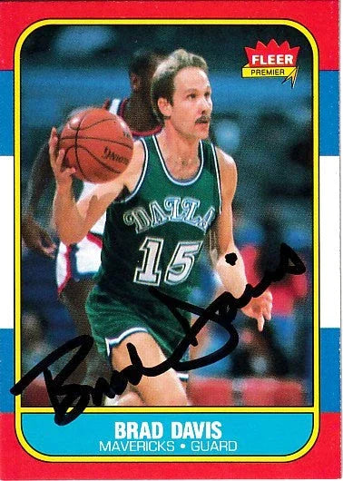 Brad Davis autographed Dallas Mavericks 1986-87 Fleer card - AutographsForSale.com
