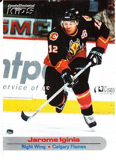 Jarome Iginla Calgary Flames 2002 SI for Kids card - AutographsForSale.com