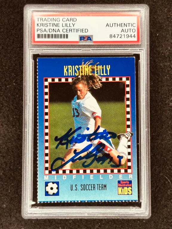 Kristine Lilly signed 1994 SI for Kids Soccer RC PSA/DNA - AutographsForSale.com