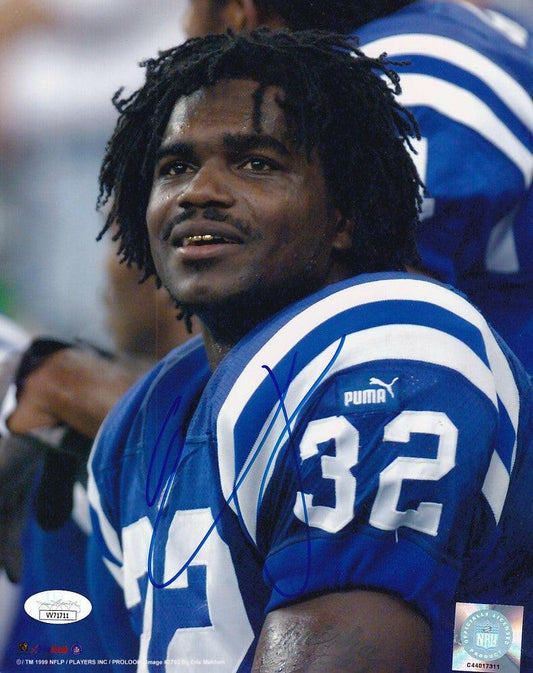 Edgerrin James autographed Indianapolis Colts 8x10 photo JSA - AutographsForSale.com