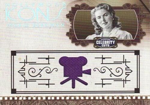 Ingrid Bergman worn clothing swatch 2008 Donruss Americana card 47/100 - AutographsForSale.com
