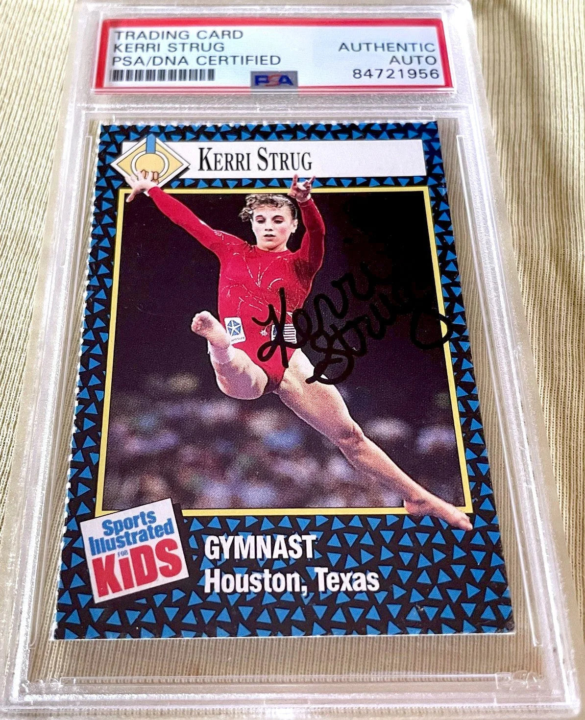 Kerri Strug autographed 1992 Sports Illustrated for Kids Rookie Card PSA/DNA slabbed - AutographsForSale.com