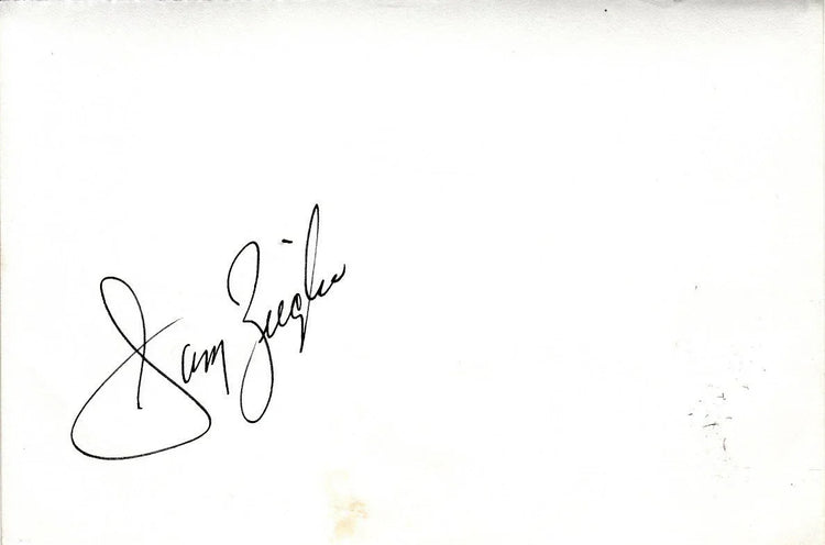 Johnny Miller & Larry Ziegler autographed album page - AutographsForSale.com