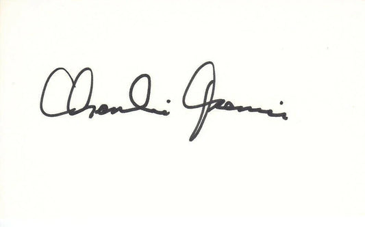 Charlie Joiner autographed 3x5 index card JSA Chargers - AutographsForSale.com