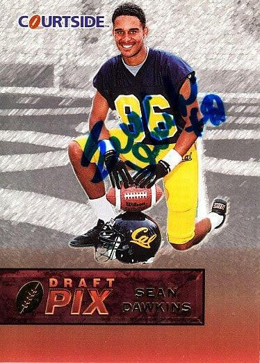 Sean Dawkins autographed Cal Bears 1993 Courtside promo card - AutographsForSale.com