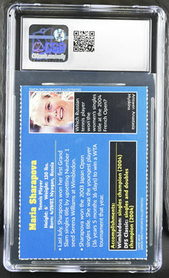 Maria Sharapova 2004 SI for Kids tennis RC CSG 6 ExMt - AutographsForSale.com