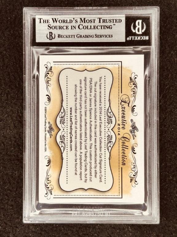 Jari Kurri 2014 Leaf Masterpiece Cut Signature certified signed card 1/1 JSA Edmonton Oilers - AutographsForSale.com