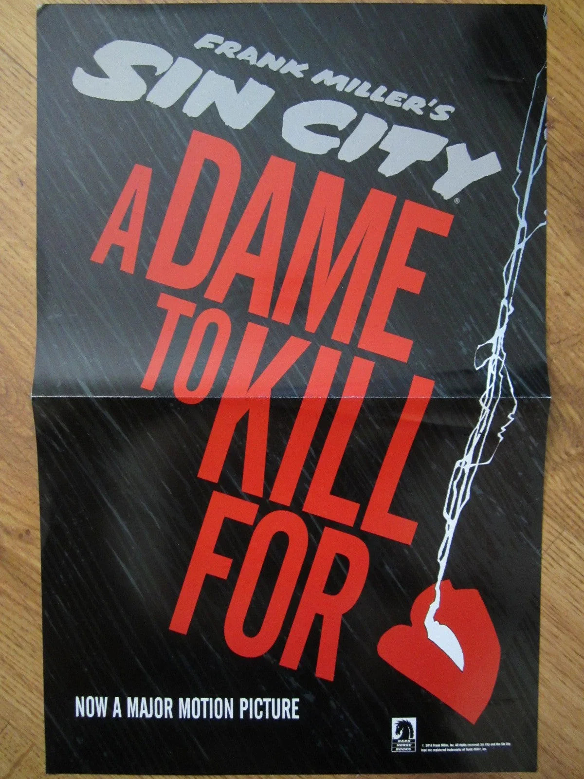 Sin City A Dame to Kill For movie 2014 Dark Horse 11x17 2 sided foldout poster - AutographsForSale.com