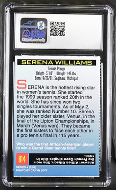 Serena Williams 1999 Sports Illustrated for Kids tennis Rookie Card CSG Graded 5.5 - AutographsForSale.com