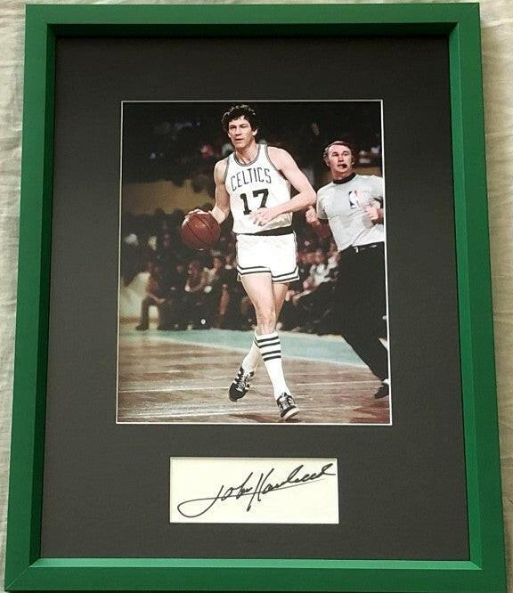 John Havlicek autograph framed Boston Celtics 8x10 photo JSA - AutographsForSale.com