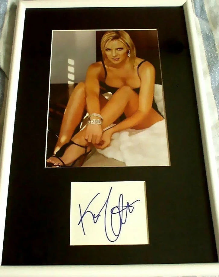 Kim Cattrall autograph framed sexy 2003 FHM magazine photo JSA Sex & City - AutographsForSale.com