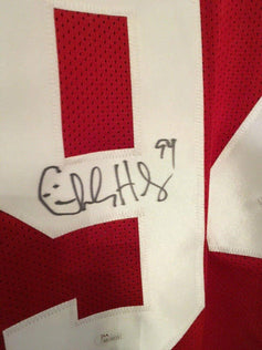 Charles Haley autographed SF 49ers red jersey JSA Witness - AutographsForSale.com