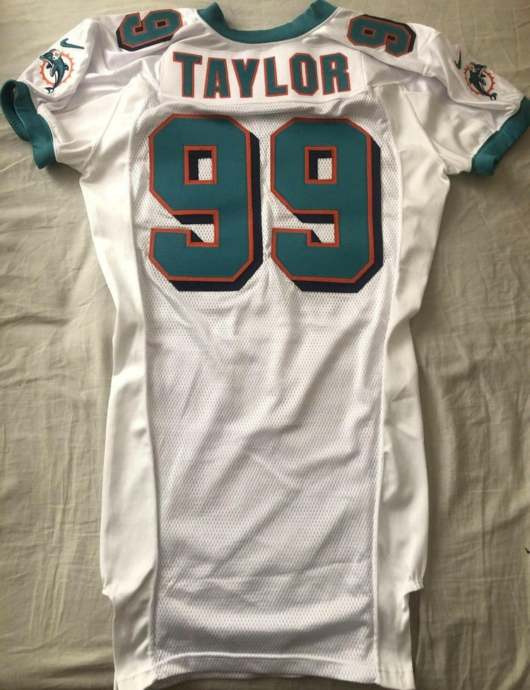 Jason Taylor Dolphins 2000 Nike team issued game model jersey - AutographsForSale.com