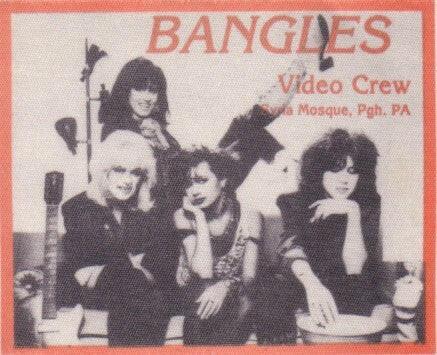 Bangles 1986 Pittsburgh Syria Mosque Video Crew Backstage Pass - AutographsForSale.com
