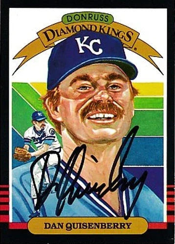 Dan Quisenberry autographed Kansas City Royals 1985 Donruss Diamond King card - AutographsForSale.com