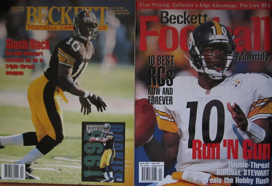 2 Kordell Stewart Pittsburgh Steelers Beckett Football magazines - AutographsForSale.com