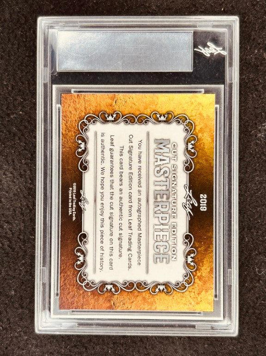 Don Drysdale 2019 Leaf Masterpiece Cut Signature certified autograph card 1/1 Dodgers - AutographsForSale.com