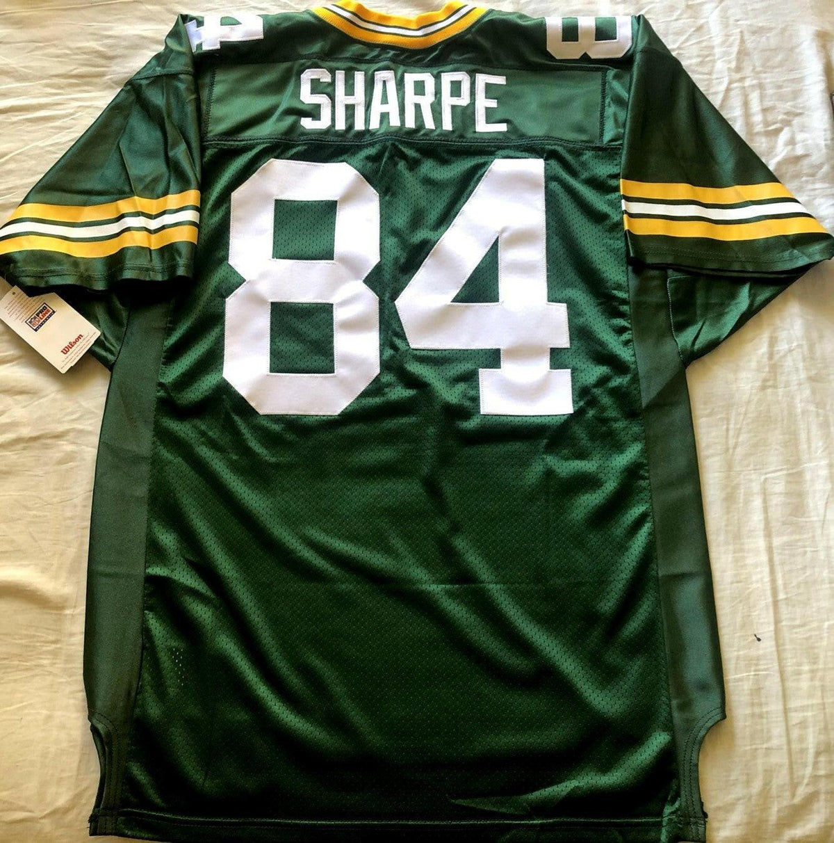 Sterling Sharpe Packers 90s Wilson Pro Line game model jersey NEW - AutographsForSale.com