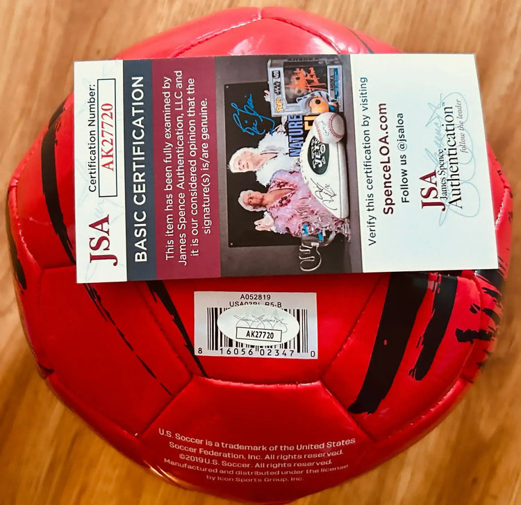Naomi Girma & Jaedyn Shaw signed soccer ball JSA 2024 US Olympic team USWNT - AutographsForSale.com