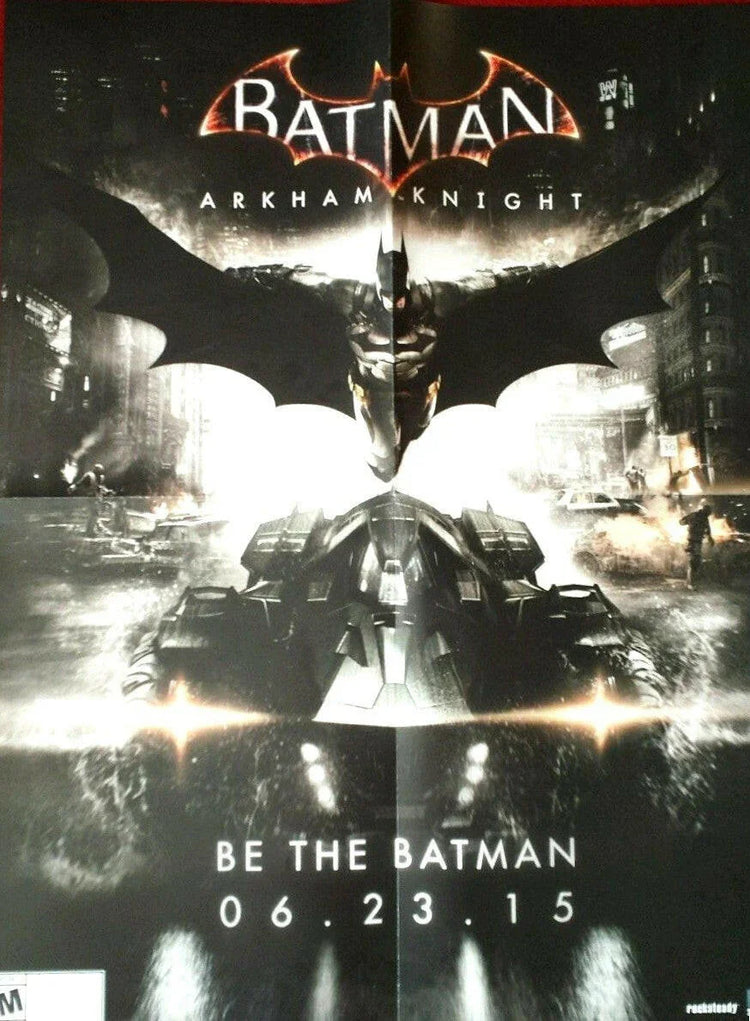 Batman Arkham Knight 2015 SDCC 2 Sided 18x24 poster - AutographsForSale.com