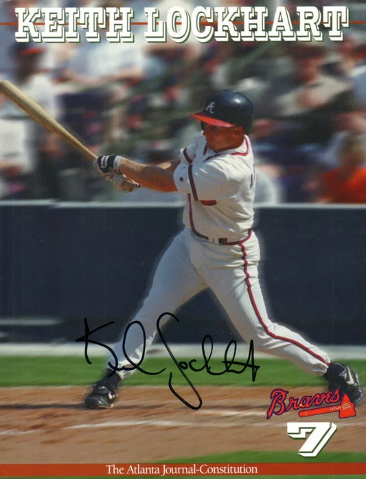 Keith Lockhart signed 1999 Atlanta Braves 8x11 photo card - AutographsForSale.com