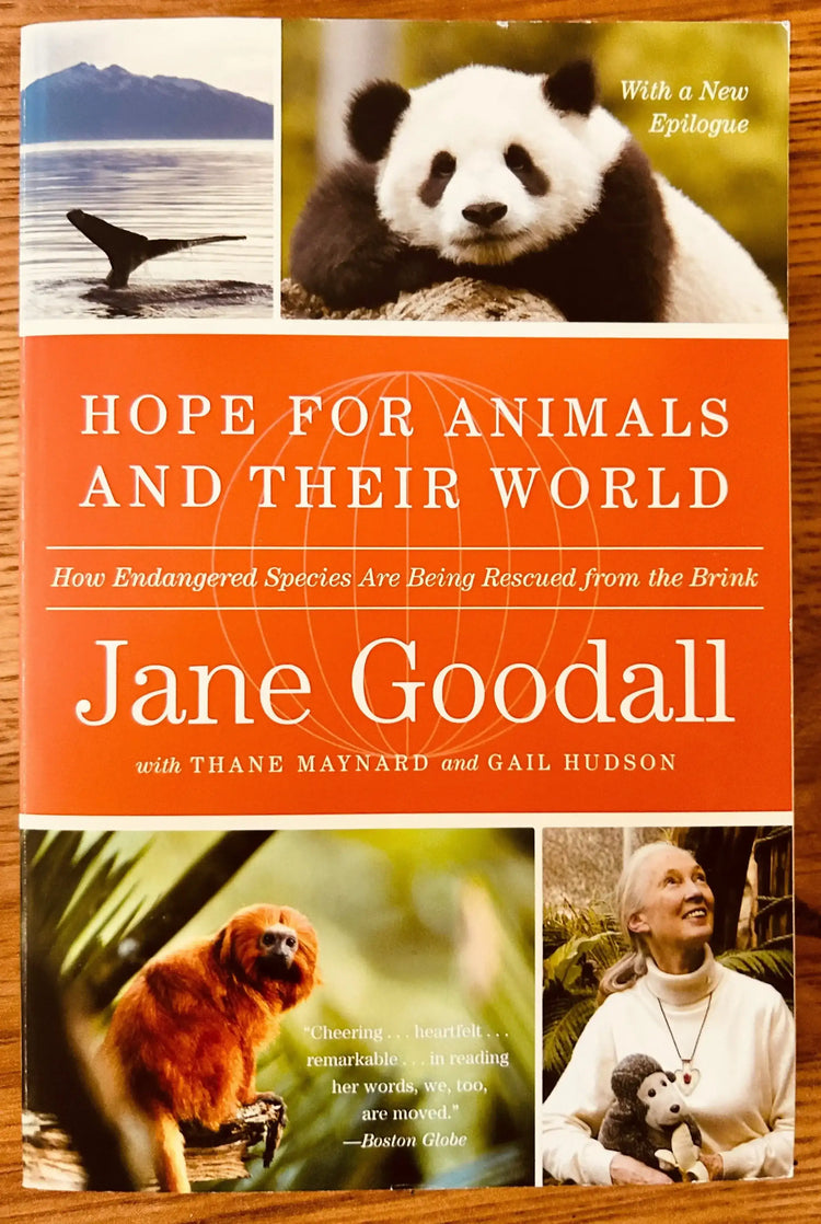 Jane Goodall autographed Hope for Animals paperback book JSA - AutographsForSale.com