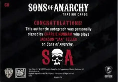 Charlie Hunnam certified autograph Sons of Anarchy 2015 Cryptozoic card CH - AutographsForSale.com